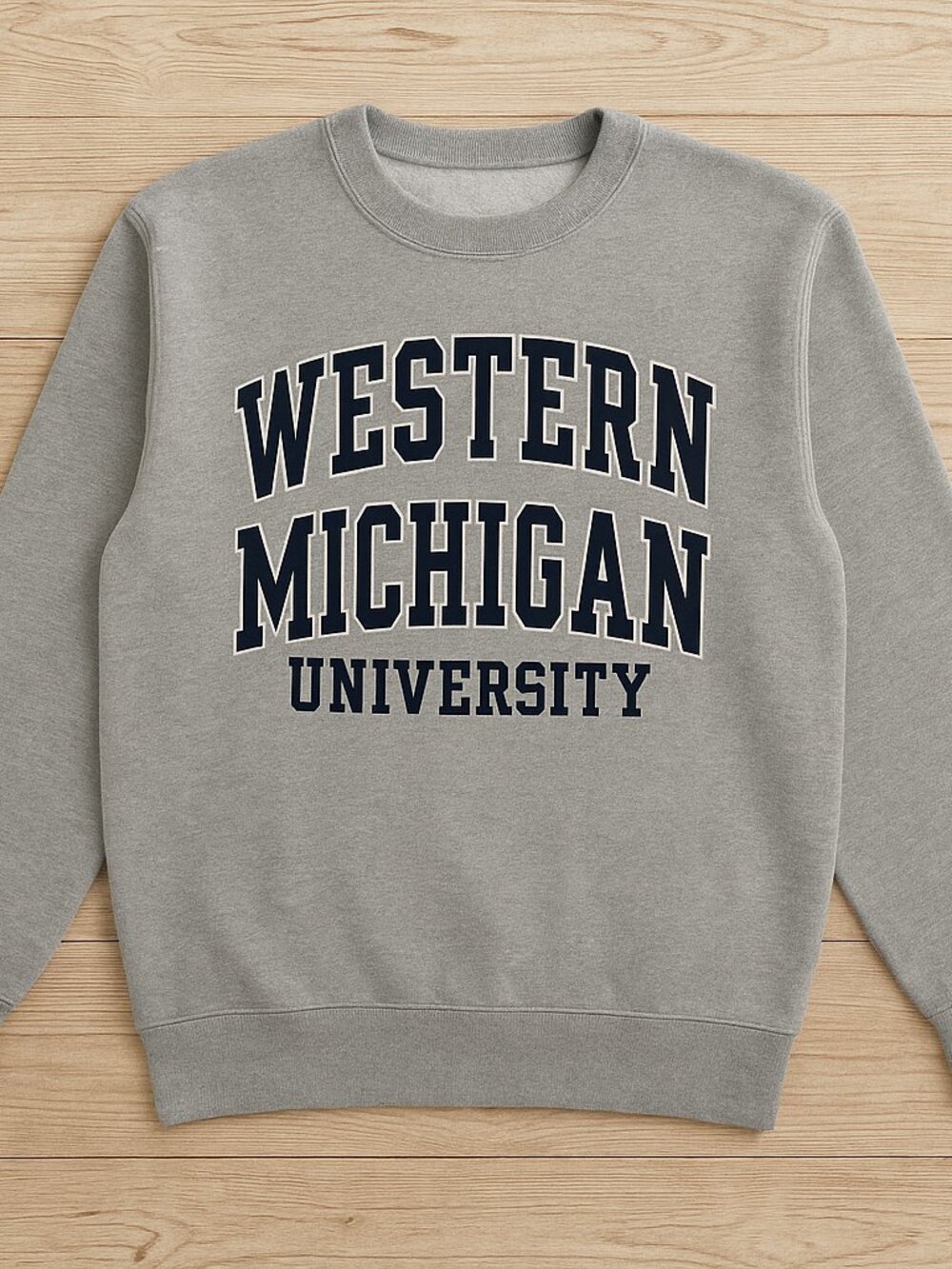 Western Michigan University Sweatshirt Gray Collegiate Crewneck Vintage